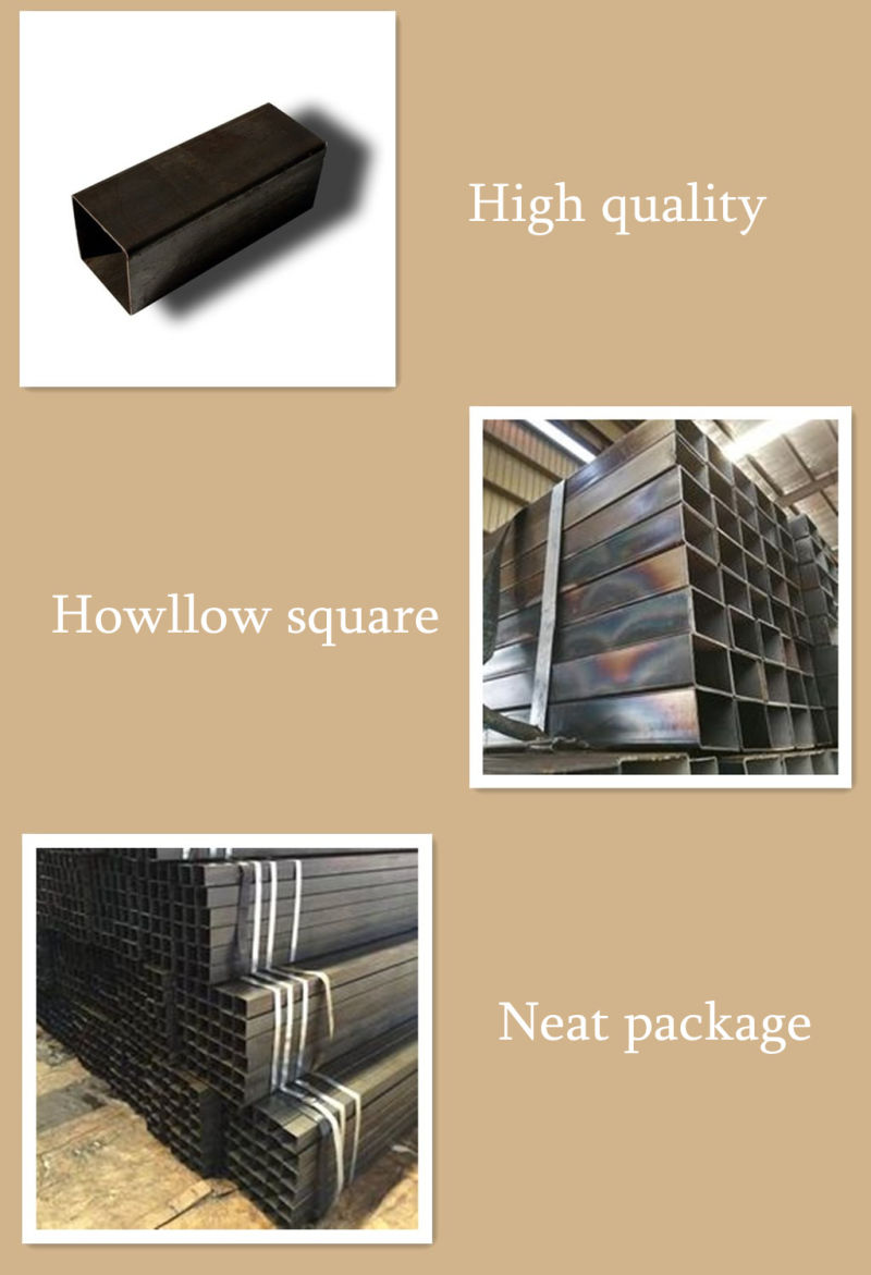 Cold Rolled Black Annealed Steel Rec. Pipeline Square Pipa