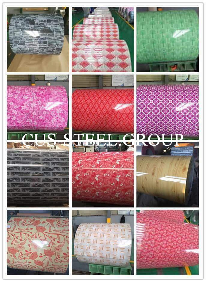 Colourful Heat Insulation Printed Pattern Galvabond Steel Sheet in Coil