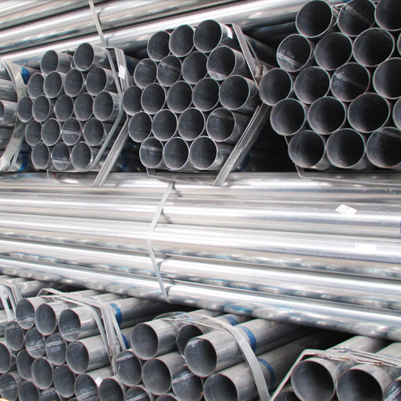 Q195 Rolled by Galvanized Steel Strip Round/Square Hollow Galvanized Steel Tube