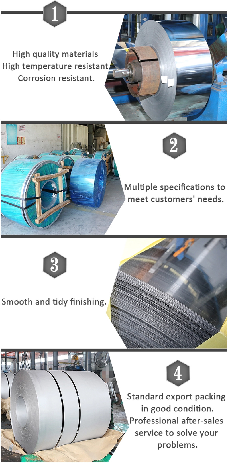 Chinese Suppliers 201 1240mm Cold Rolled Stainless Steel Coil