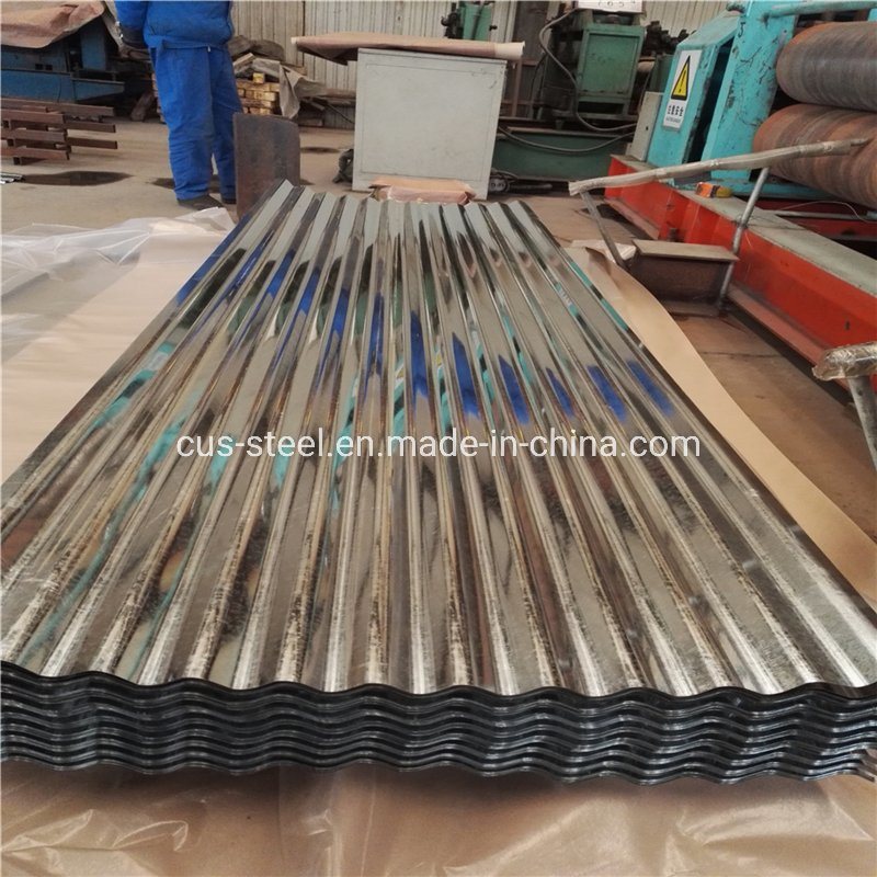 Water Wave Zink-Coated Steel Panels/Galvanized Corrugated Metal Roof Sheets