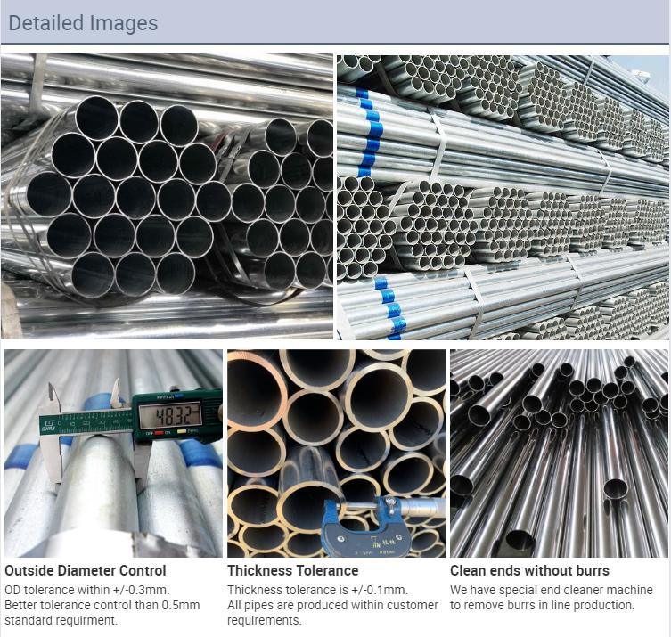 Galvanized Steel Pipe Hot Dipped Galvanized Round Steel Pipe Tube Pre Steel Galvanized Pipe