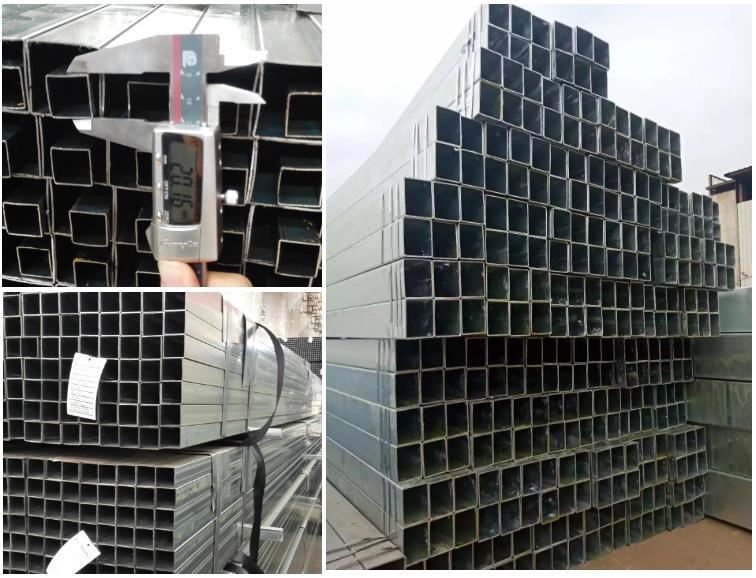 100X100mm Square Hollow Section Galvanized Pipe Steel Gi Steel Tube Price