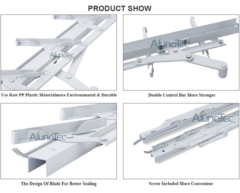 Full Aluminium Glass Louver Frame Aireador Aluminio 4 Aletas