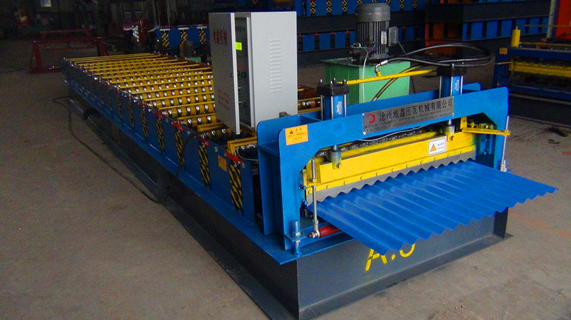 Corrugated Sheet Metal Roofing Roll Forming Machine