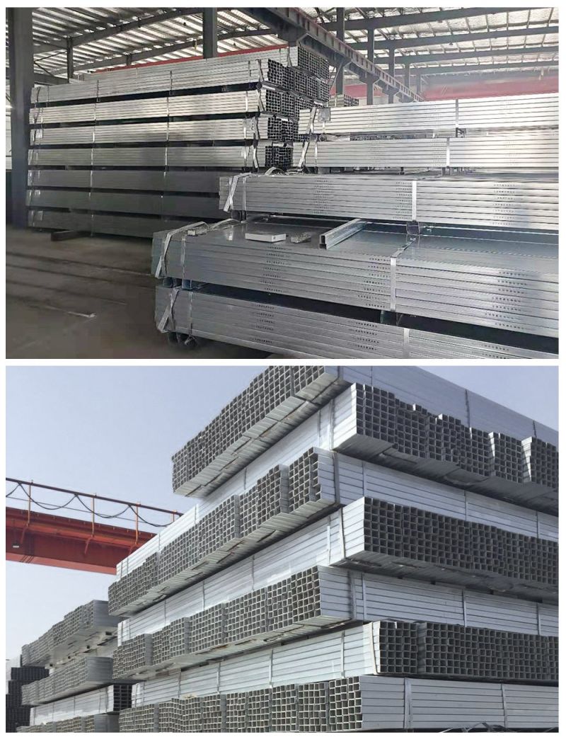 20mm*20mm Gi Zinc Coating Gi Galvanized Square Steel Pipe / Gi Square Steel Box Section