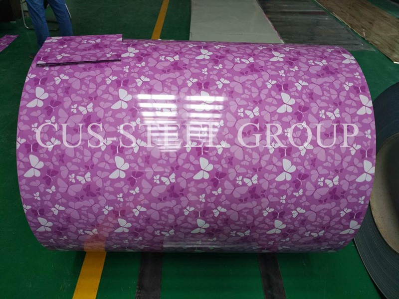 Colourful Heat Insulation Printed Pattern Galvabond Steel Sheet in Coil