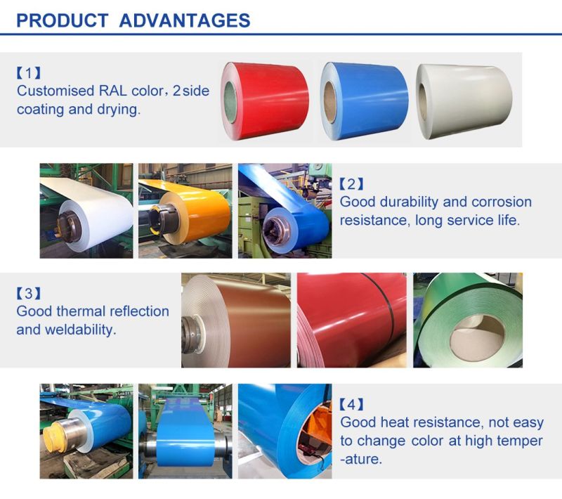 Color Coated PPGL Prime PPGI Prepainted Galvanized/Galvalume Steel Roofing Sheet Coil