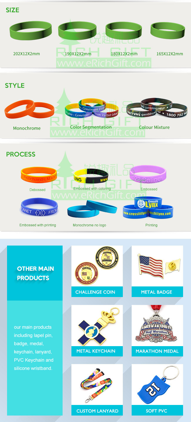 Manufacturer for Silicon Wristband No MOQ