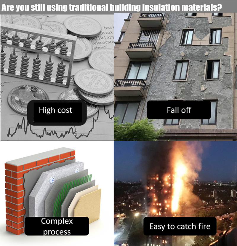 Thermal Insulation Material Exterior Wall Ceramic Tiles Heat Insulation Curtain Wall Cladding Exterior Wall Panel
