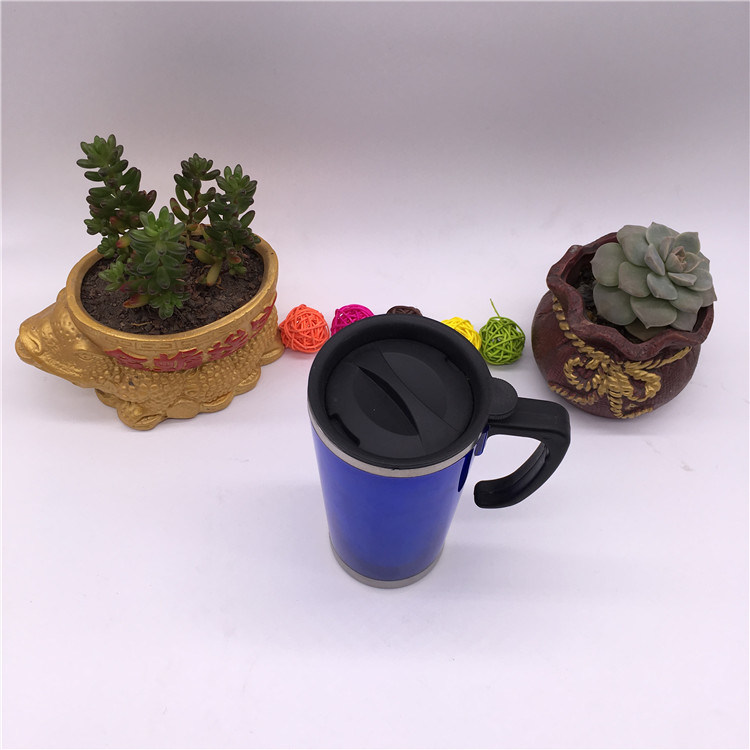 Wholesale 14oz Outer Plastic Inner Steel Travel Mug (SH-SC13)