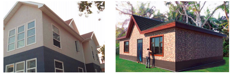 Waterproof Exterior Wall Panel Textured Wooded Fiber Cement Siding