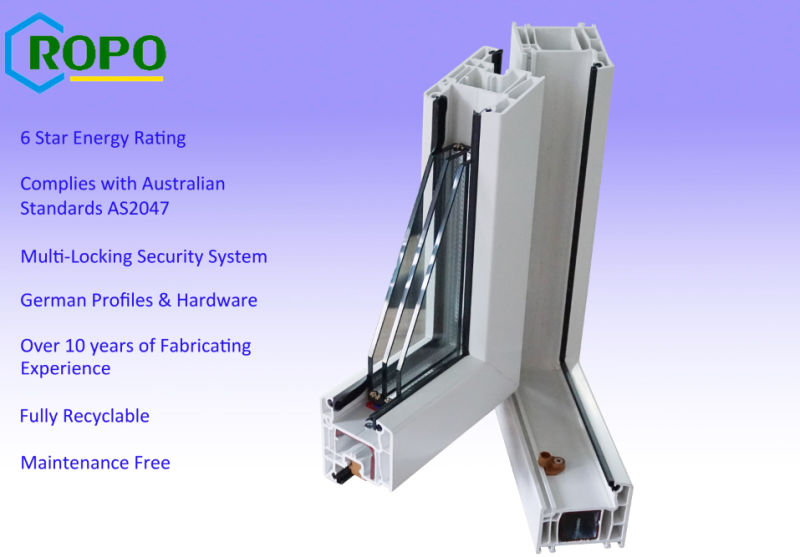 PVC Double Glazed Exterior Outdoor Folding Door