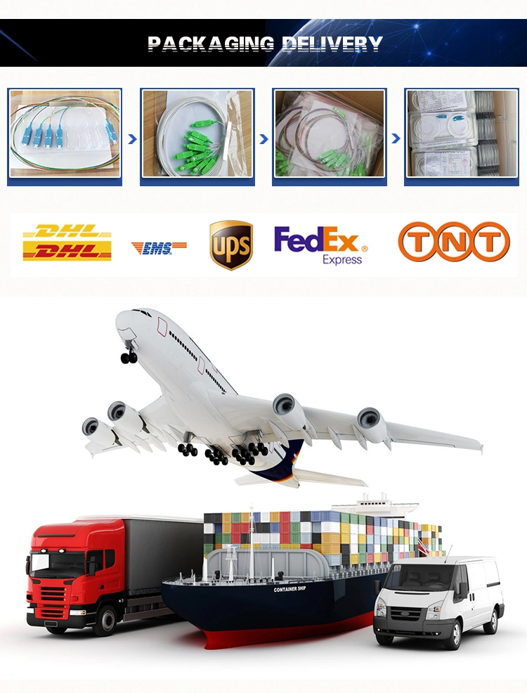 FTTH Passive Fiber Optical Cable Splitter 1X2 Spliter PLC 1X4 1X8 1X16 1X32 1X64 PLC Splitter