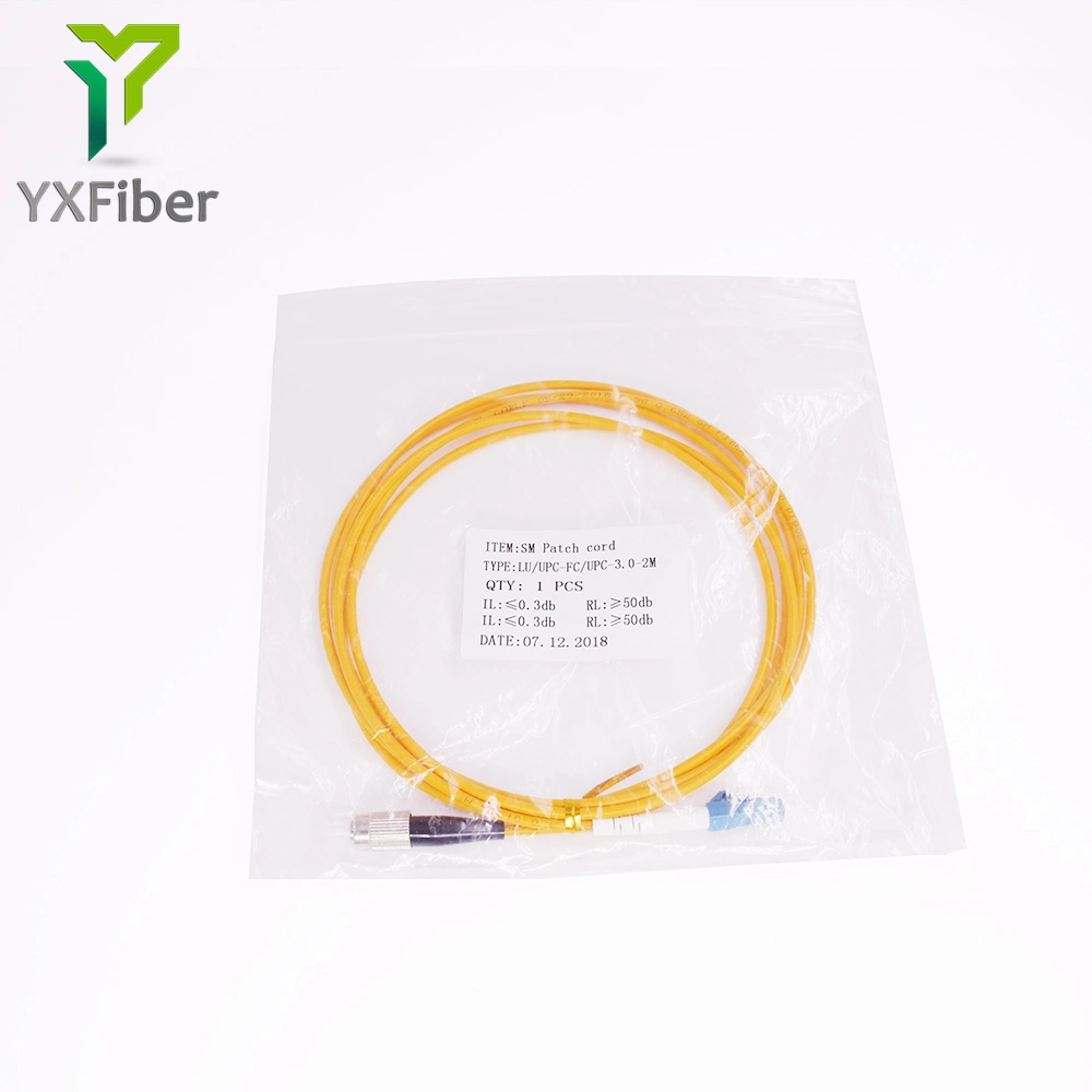 FTTX Cable PLC Splitter St APC Upc Single Mode Optical Fiber Patch Cord