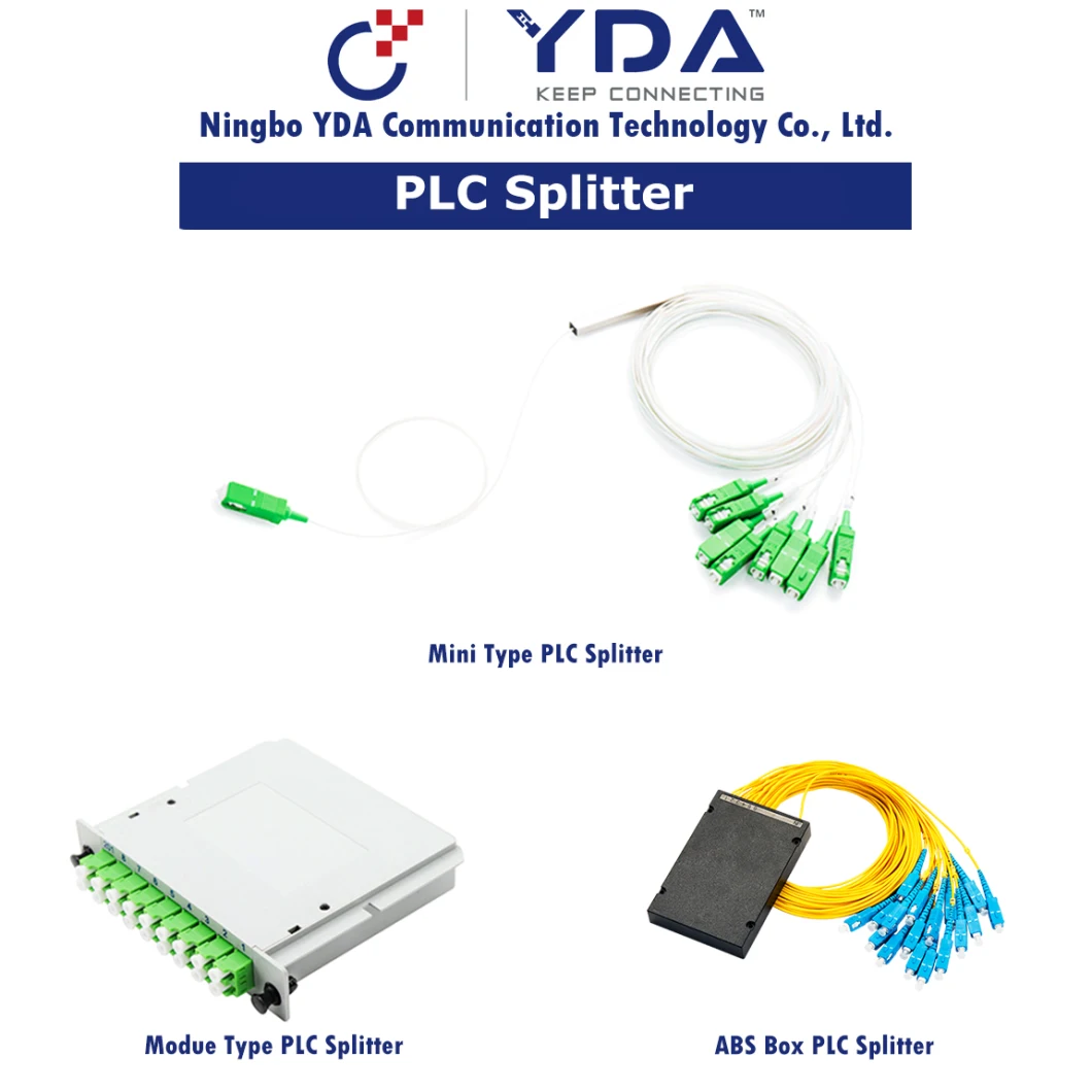 FTTH Sc APC 1X8 PLC Splitter Fiber Optic Module Type PLC Splitter Connector