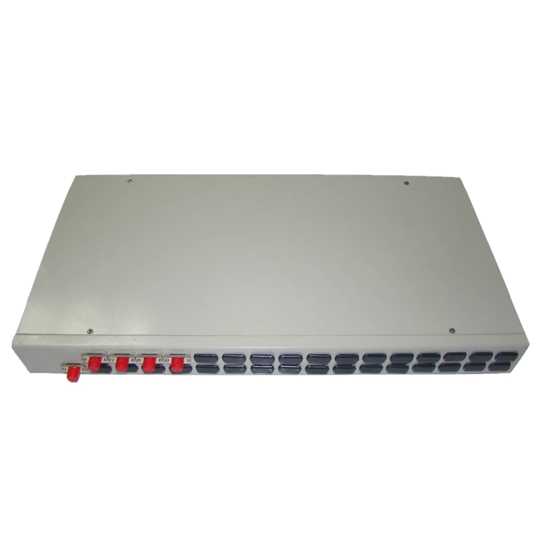FTTX Fiber Optic Splitter 1X4 Rackmount PLC Splitter Sc FC Optical Splitter
