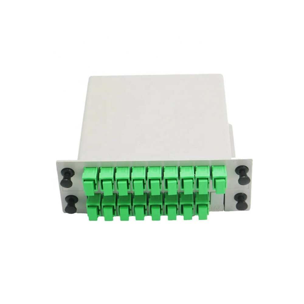 FTTH Optical Sc/APC 1*16 Fiber Optic Lgx Box Cassette PLC Splitter