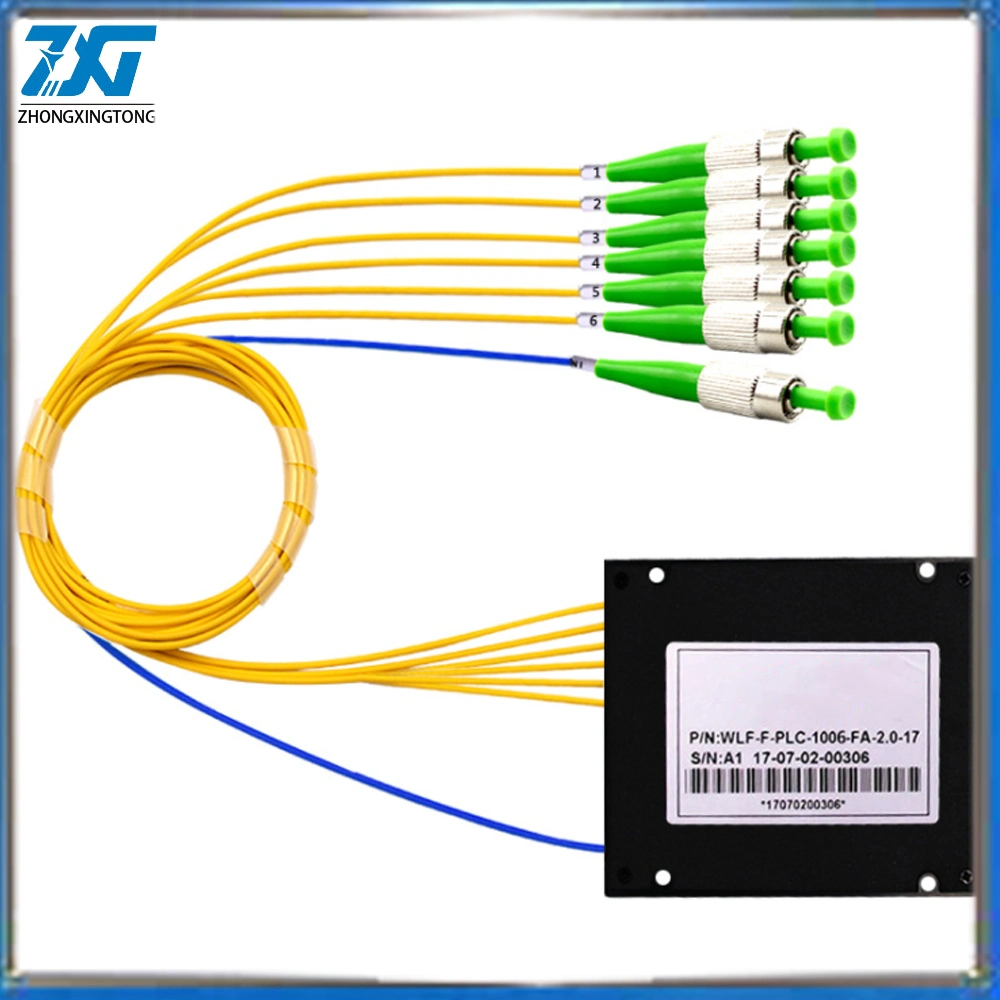 Fiber Optical Splitter Sc APC 1X4 PLC Single Mode FTTH Fiber Optic Splitter