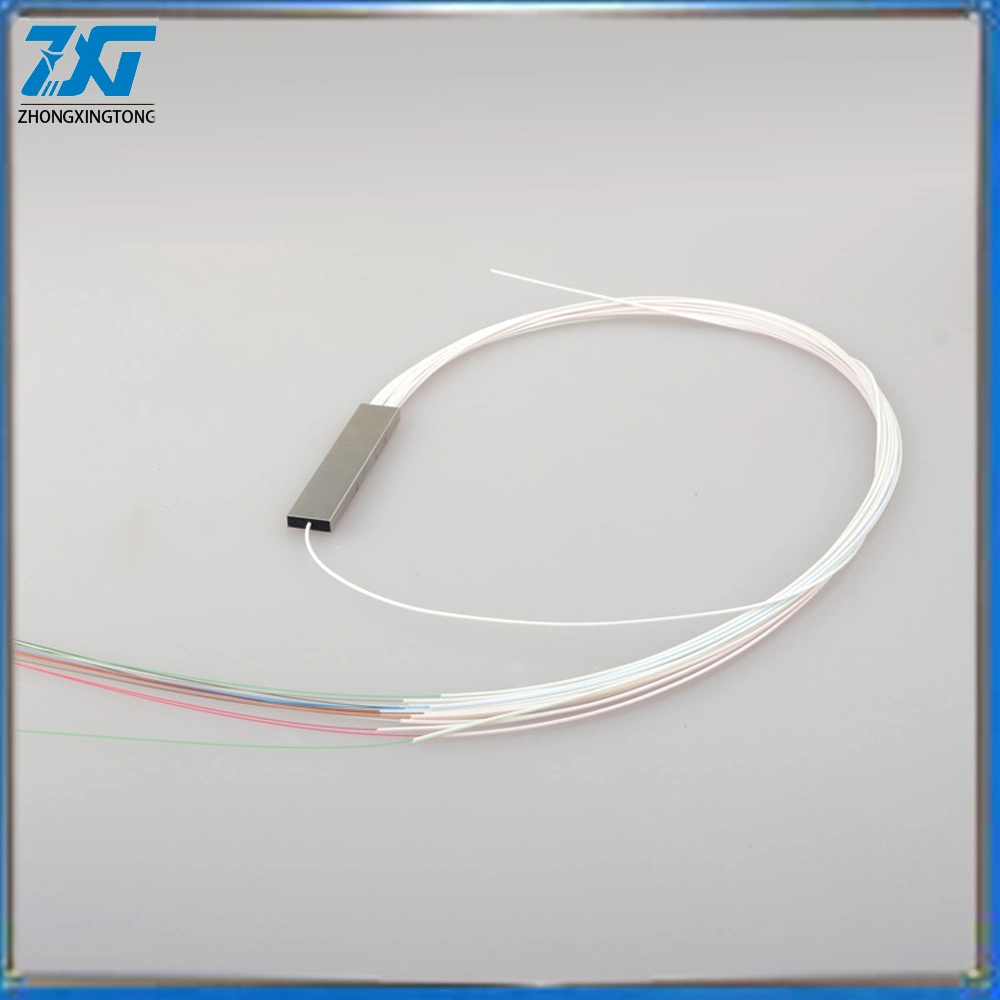 1X2 1X4 1X8 1X16 1X32 1X64 Optical Fiber with Sc/APC Connector Steel Tube Type PLC Splitter Sc APC Upc Fiber Optic PLC Splitter / Fibra Optical Splitter
