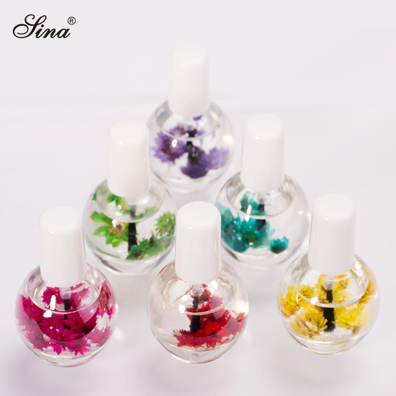 Private Label Nail Care Environmental Harmless Manicure Dry Flower Nutrition Cuticle Revitalizer Oil for Nail Art Decoration