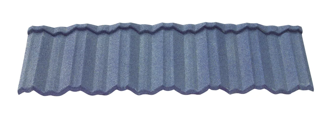 Dechant Roofing Materials 1340*420mm Stone Coated Steel Roofing Sheets Shingle Tiles