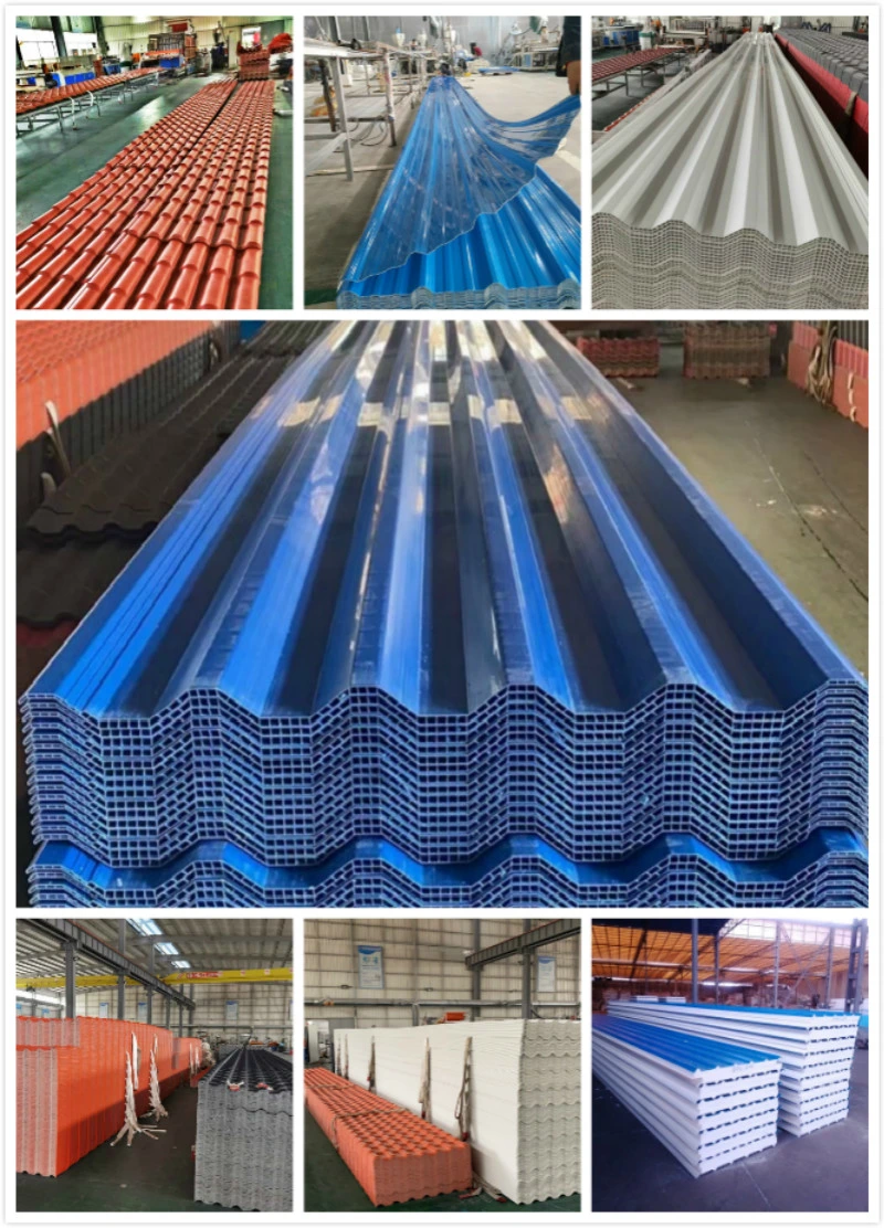 Shingles on Sale UPVC Waterproof Insulation PVC Panel Roof Plastic Corrugated Roofing Sheet for Shed Manufacturer