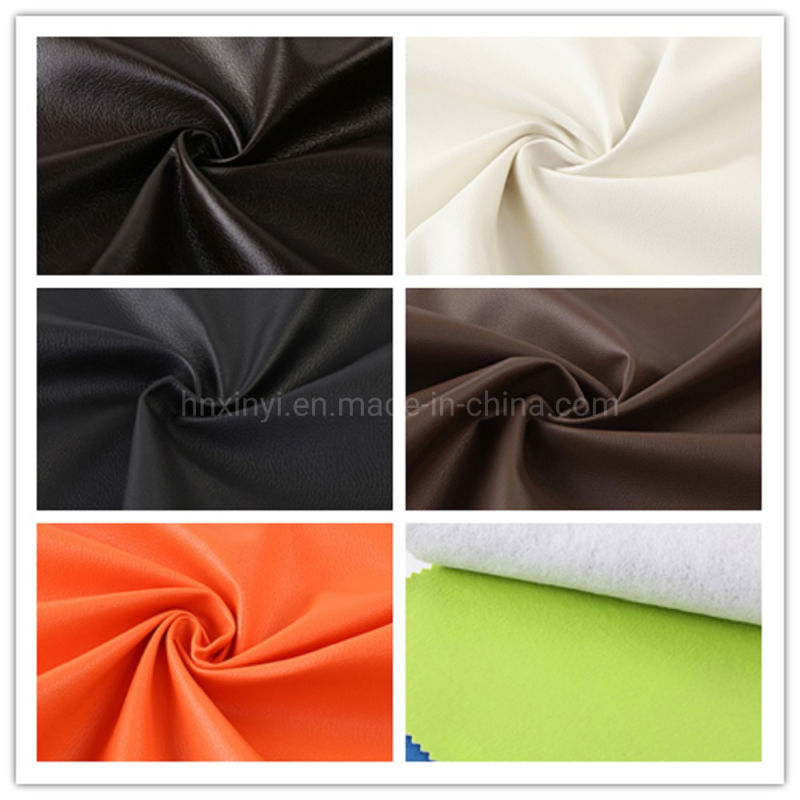 PU Coated Synthetic Leather Soft Smoothy Surface Colorful for Bags Sofa Furniture