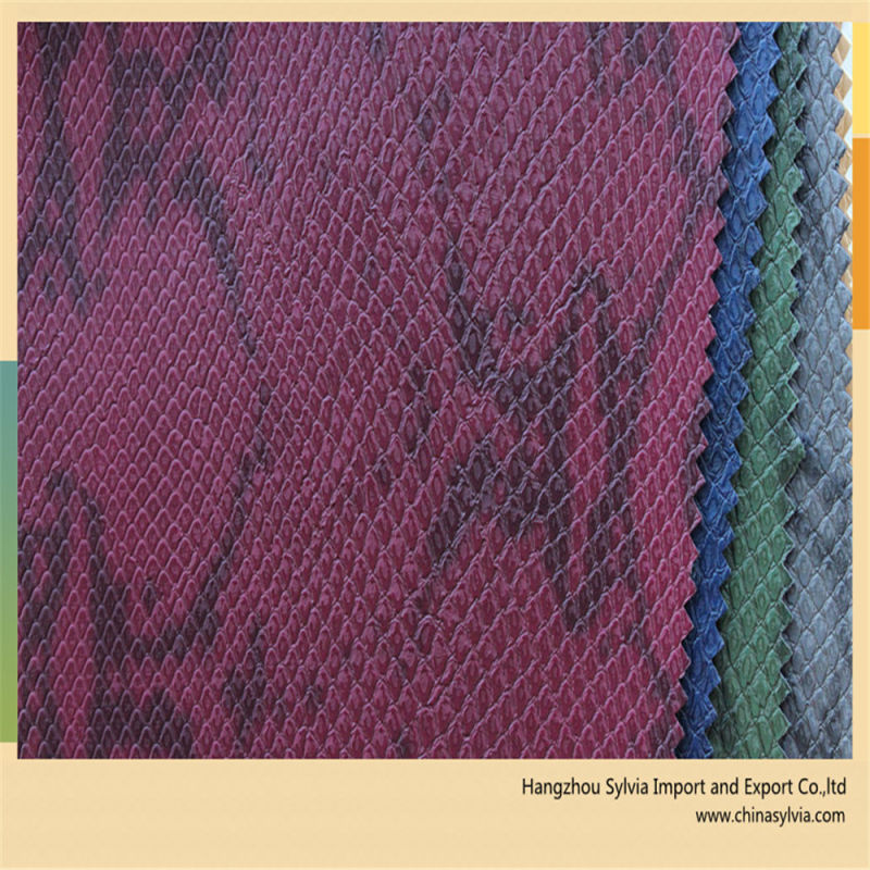 Snake Skin PU Faux Leather for Bag