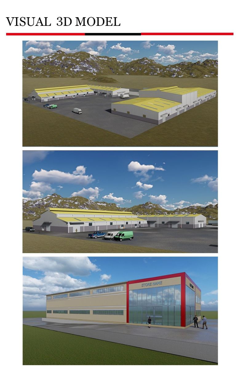 Building Materials 1000 Square Meter Steel Structure Warehouse From Chinese
