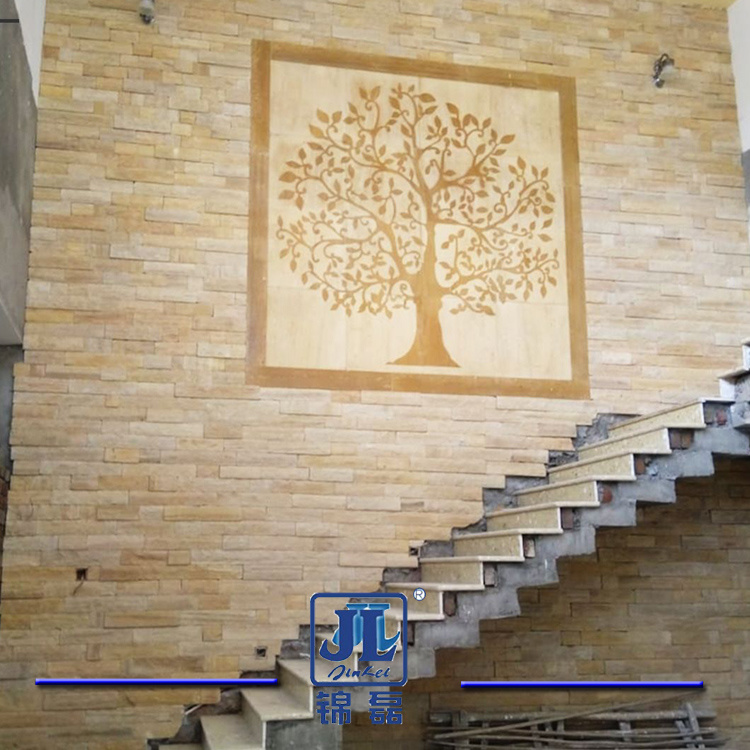 Yellow Wood Grain Sandstone Tiles/Yellow Sandstone Tiles