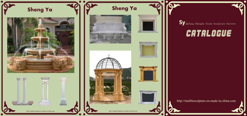 Garden Water Fountain Carved Marble Fountain Outdoor Water Fountain (SY-F124)