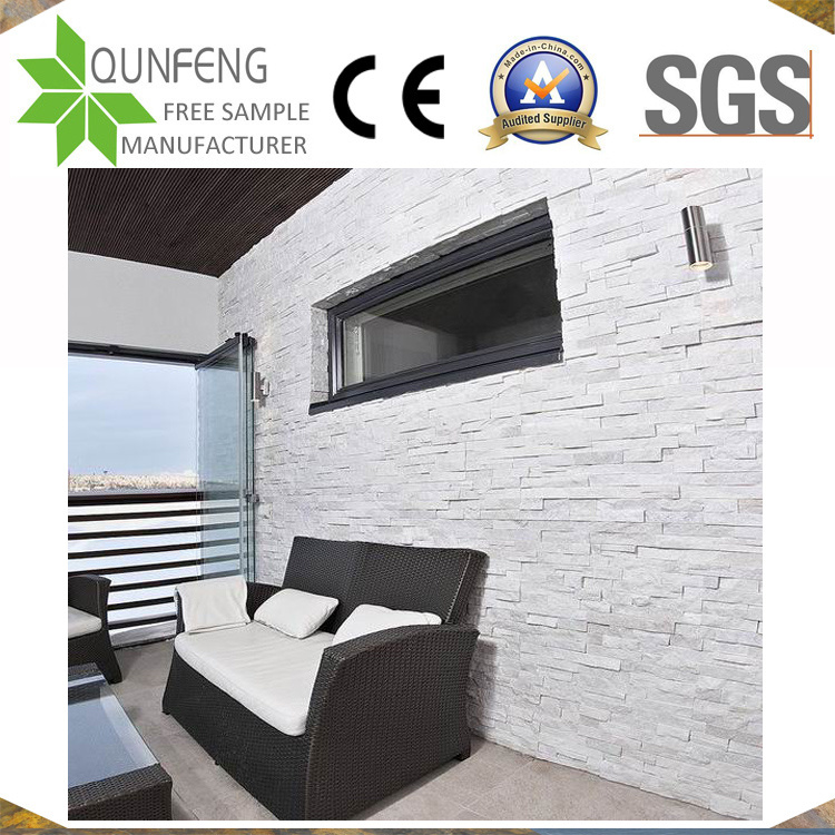 Natural White Quartzite Ledgestone China Stacked Stone Veneer