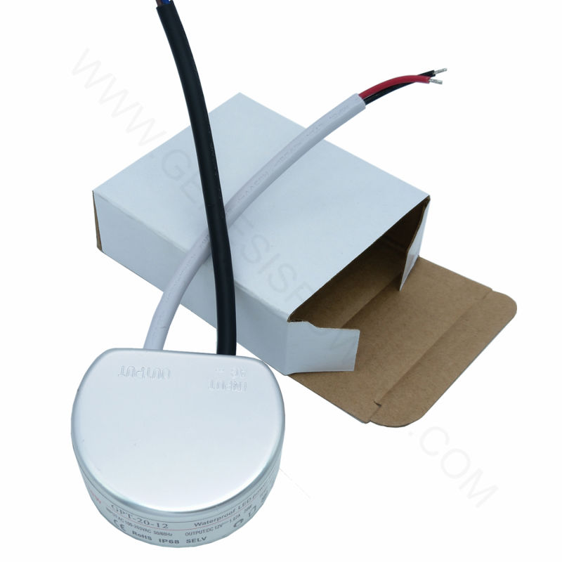 24V 15W Round LED Waterproof Regulated Power Supply