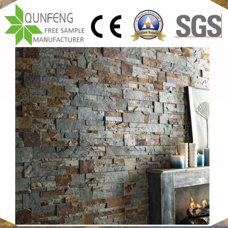 Pizarra China Rusty Culture Stone Interior/Exterior Slate Wall Decoration