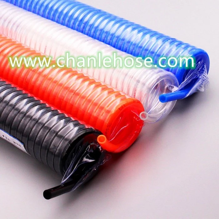 Clear Blue PU Coil Tube / PU Tube