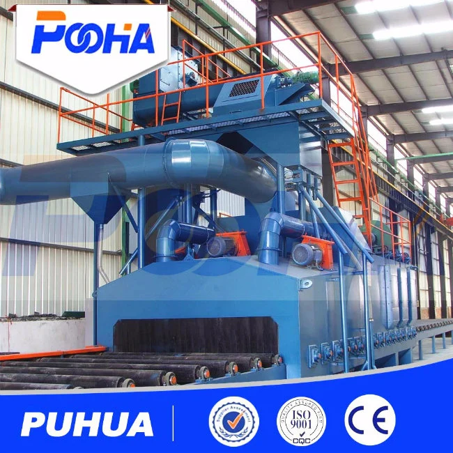 Roller Conveyor Grit Blasting Sandblasting Equipment