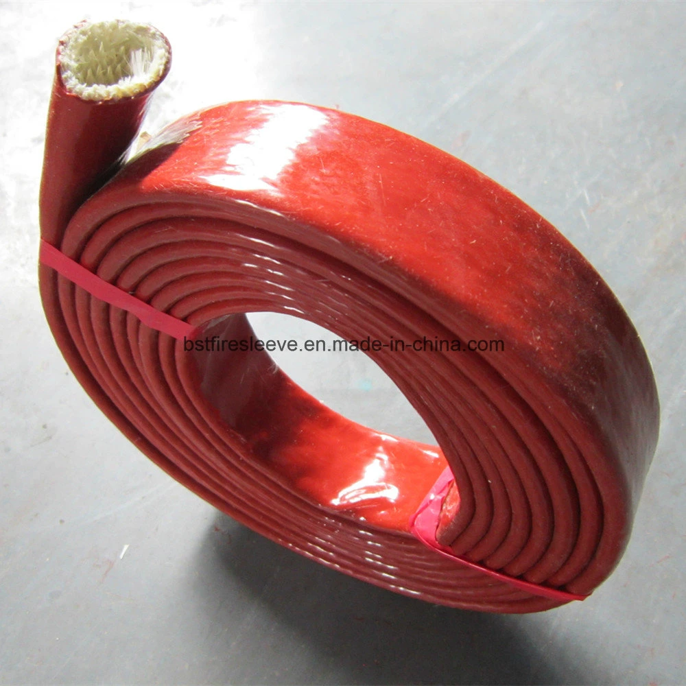 Braided Metal Hose Assemblies Glass Fibre Cover Silicone Rubber Fire Sleeve