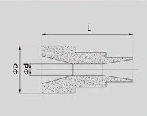 Wear-Resistant Blasting Parts Boron Carbide Sandblasting Nozzle Gun