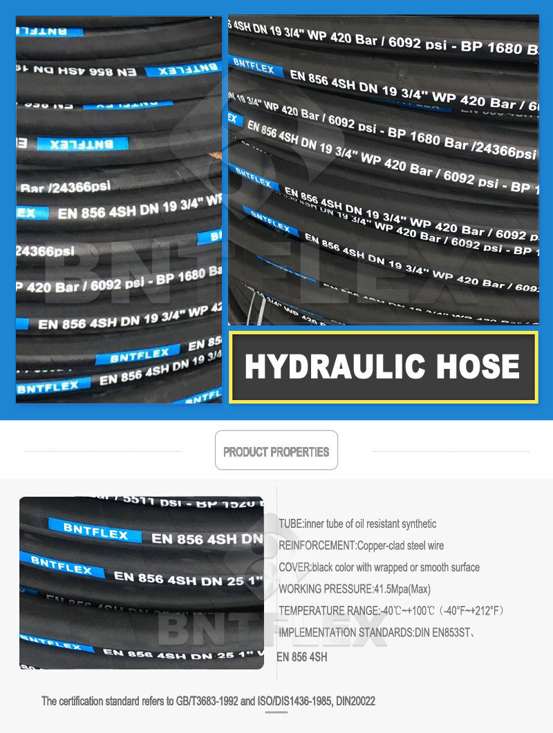 Hydraulic Hose and Fitting Hydraulic Hose Manufacturer Rubber Hose