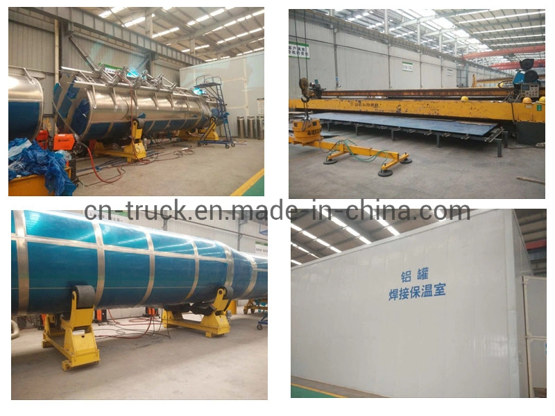 42000L 3axles Single Tyre Aluminum Alloy Fuel Tank Trailer Fuel Tank