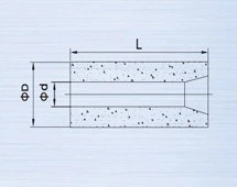 Wear-Resistant Blasting Parts Boron Carbide Sandblasting Nozzle Gun