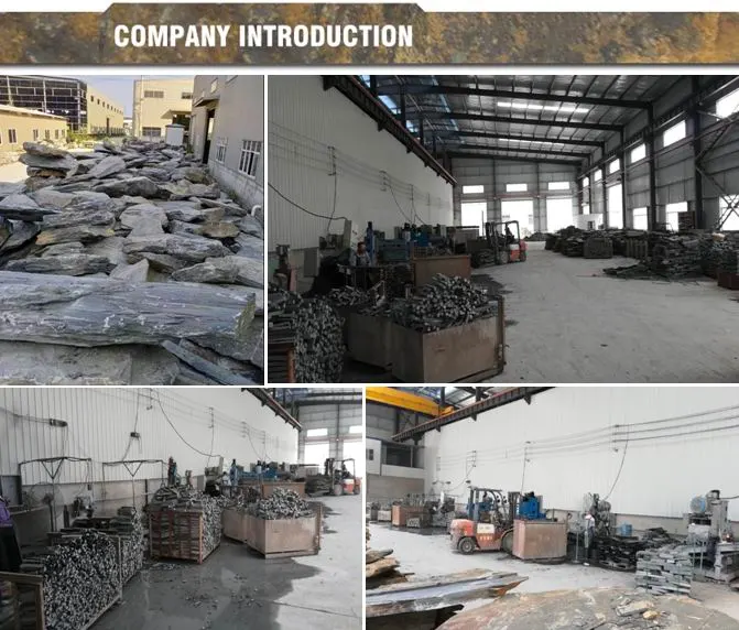 15X60cm China Natural Culture Stone Black Slate Wall Cladding Panel