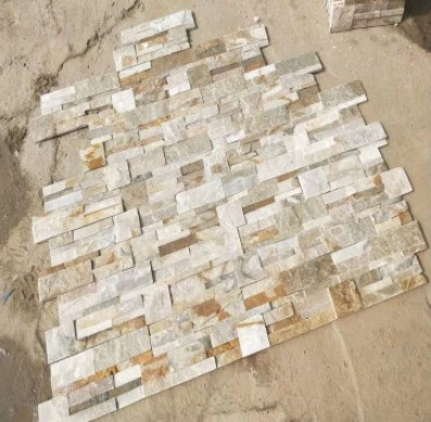 White Rusty Natural Slate Culture Stone for Wall Decoration