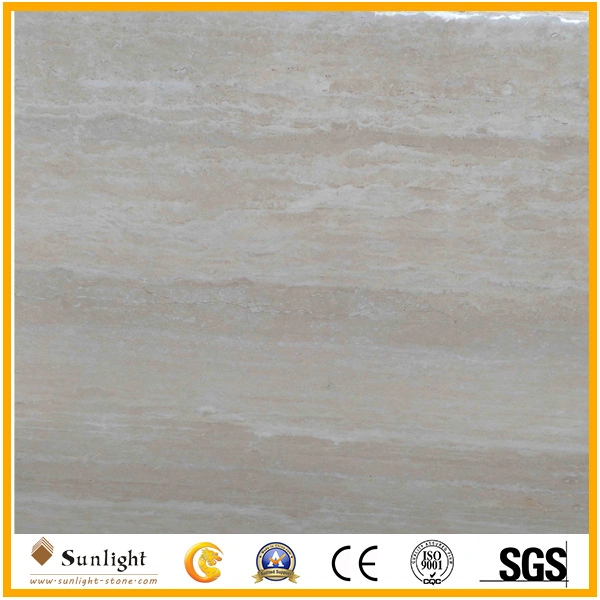 Natural Stone Roma Beige Travertine Wall Cladding/ Flooring Tiles, Cream Travertine