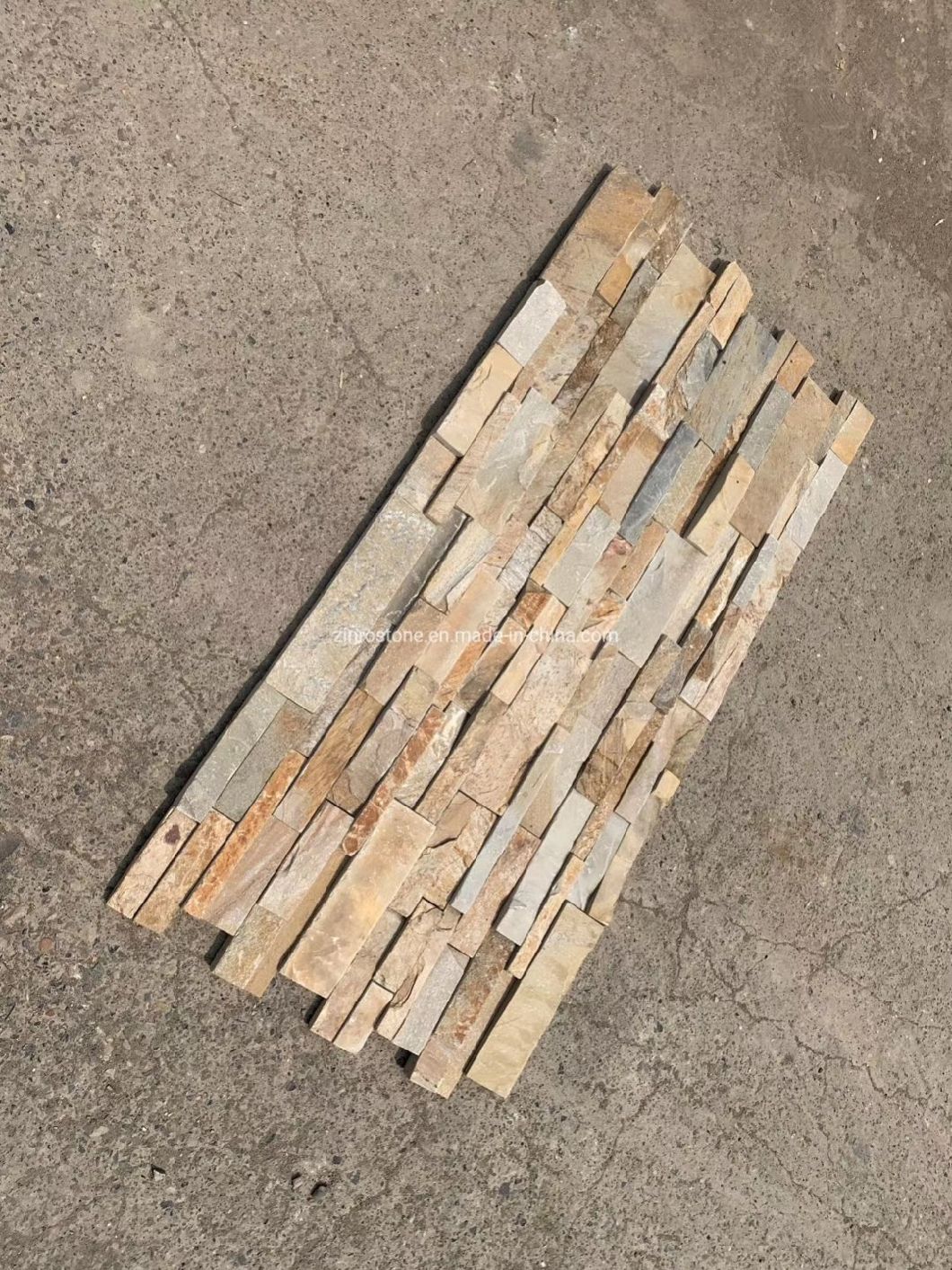 Rusty Quartz Wall Decoration Stacked Ledge Culture Stone for Wall Stone Panel