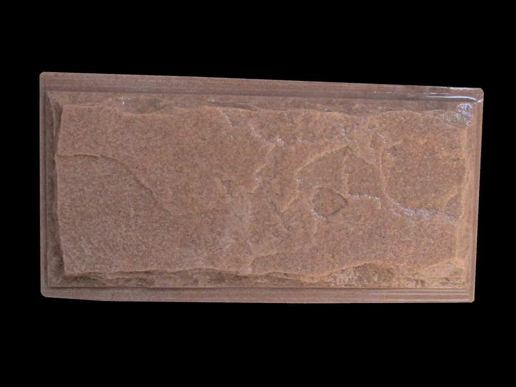 Red Sandstone Mushroom Tiles Stone Wall Facade Mushroom Stone