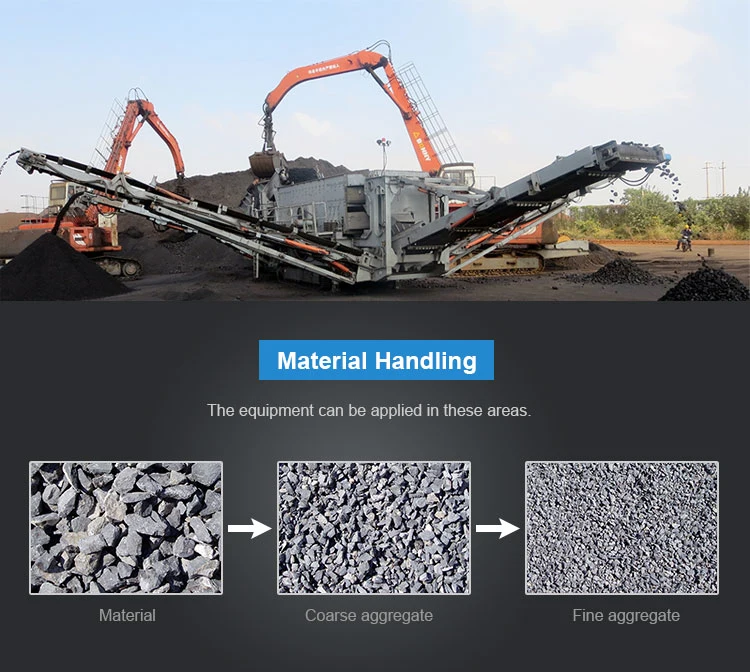 Hot Sale Mobile Stone Crusher, Stone Crushing Machine, Mobile Rock Crusher