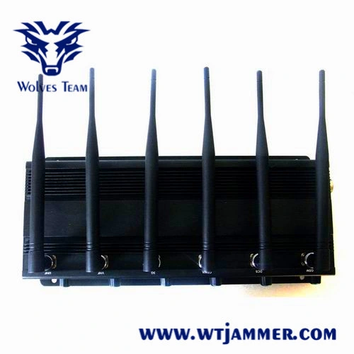 Adjustable 3G4g High Power Cell Phone Jammer with 6 Powerful Antenna (4G LTE + 4G Wimax)