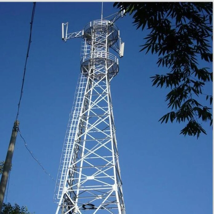 Telecom 4G 5g Galvanized Self Supporting Steel Lattice Radio Microwave WiFi Angular Antenna Tower for Telecommunication